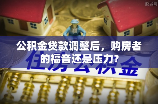 滨湖公积金贷款调整后，购房者的福音还是压力？