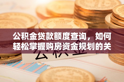 滨湖公积金贷款额度查询，如何轻松掌握购房资金规划的关键