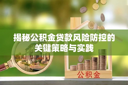 滨湖揭秘公积金贷款风险防控的关键策略与实践