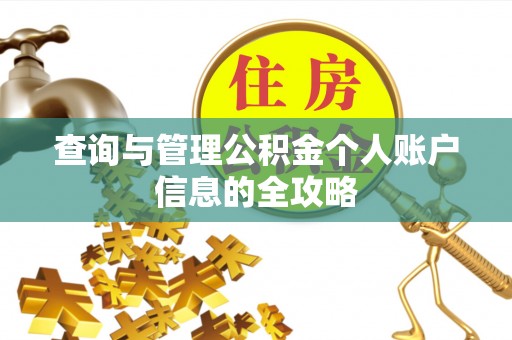 滨湖查询与管理公积金个人账户信息的全攻略