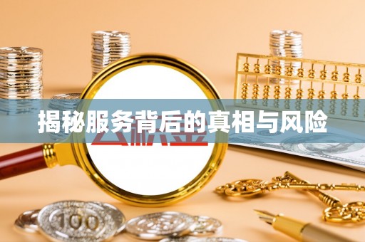 滨湖揭秘服务背后的真相与风险