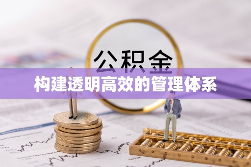 滨湖构建透明高效的管理体系