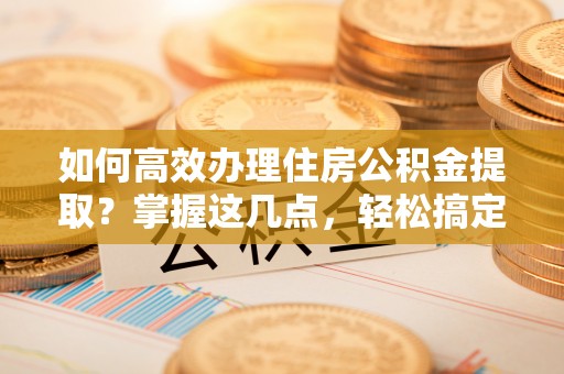 滨湖如何高效办理住房公积金提取？掌握这几点，轻松搞定！