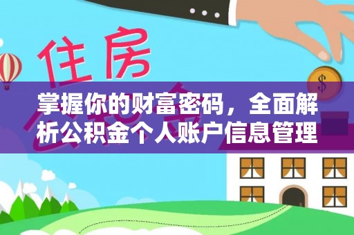 滨湖掌握你的财富密码，全面解析公积金个人账户信息管理