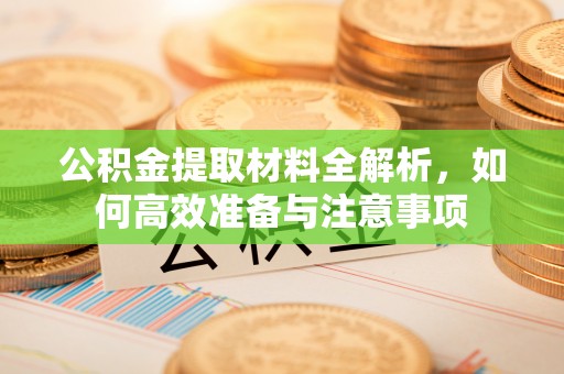 滨湖公积金提取材料全解析，如何高效准备与注意事项
