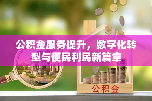 滨湖公积金服务提升，数字化转型与便民利民新篇章