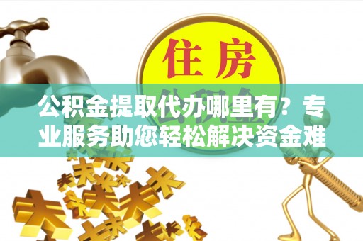 滨湖公积金提取代办哪里有？专业服务助您轻松解决资金难题