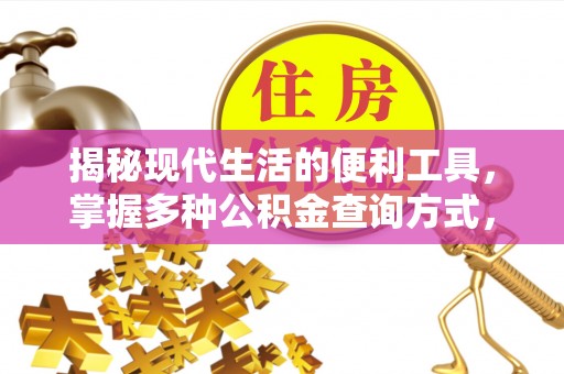 滨湖揭秘现代生活的便利工具，掌握多种公积金查询方式，让财富管理更轻松