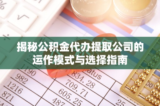 滨湖揭秘公积金代办提取公司的运作模式与选择指南