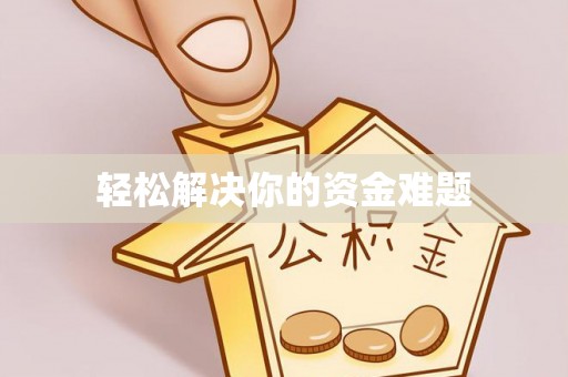 滨湖轻松解决你的资金难题