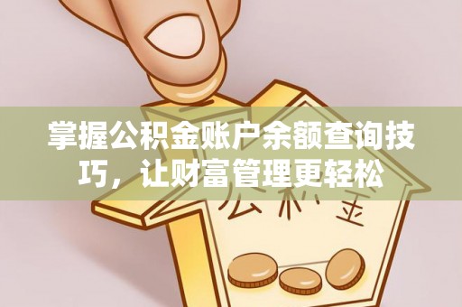 滨湖掌握公积金账户余额查询技巧，让财富管理更轻松
