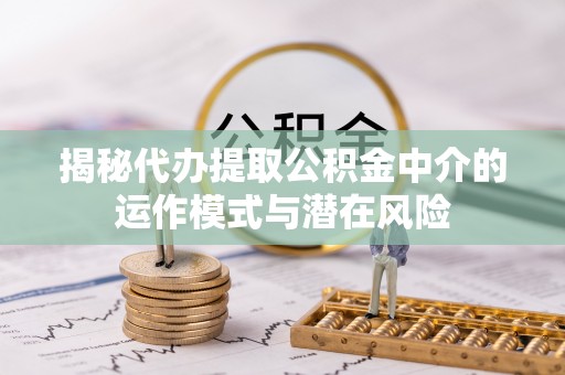 滨湖揭秘代办提取公积金中介的运作模式与潜在风险