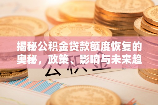 滨湖揭秘公积金贷款额度恢复的奥秘，政策、影响与未来趋势