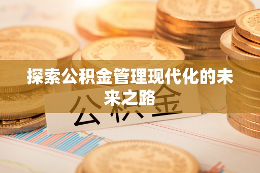 滨湖探索公积金管理现代化的未来之路
