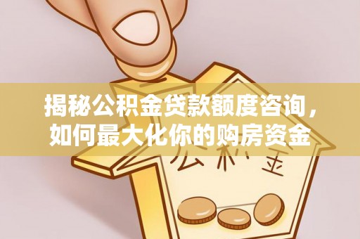滨湖揭秘公积金贷款额度咨询，如何最大化你的购房资金
