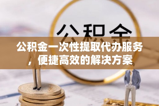 滨湖公积金一次性提取代办服务，便捷高效的解决方案