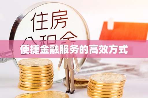 滨湖便捷金融服务的高效方式