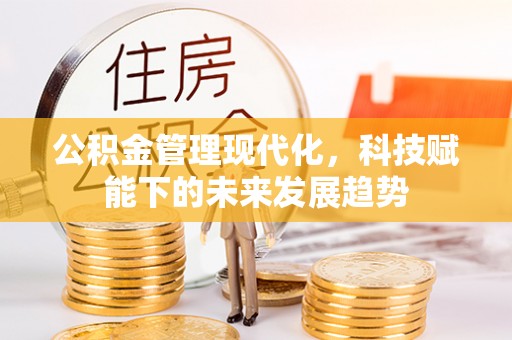 滨湖公积金管理现代化，科技赋能下的未来发展趋势