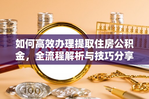 滨湖如何高效办理提取住房公积金，全流程解析与技巧分享