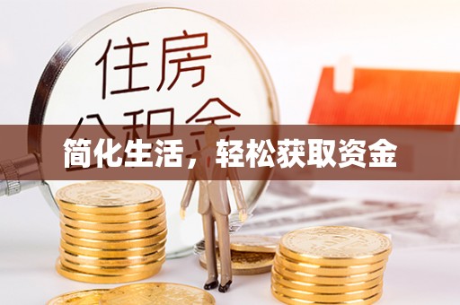 滨湖简化生活，轻松获取资金