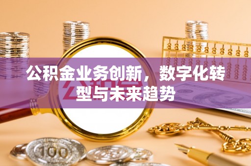 滨湖公积金业务创新，数字化转型与未来趋势