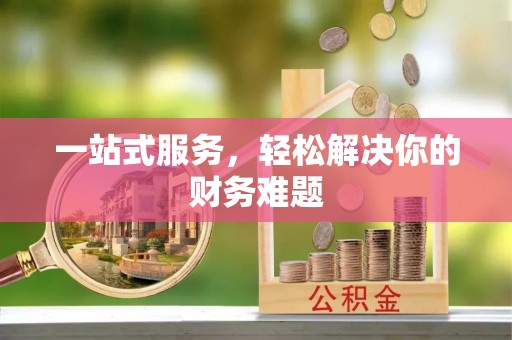 滨湖一站式服务，轻松解决你的财务难题